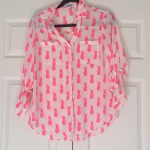 Pink pineapple blouse